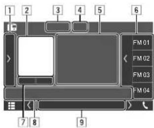 KENWOOD DMX718WBTL - Informations de lecture sur l'écran de commande de la source - 1