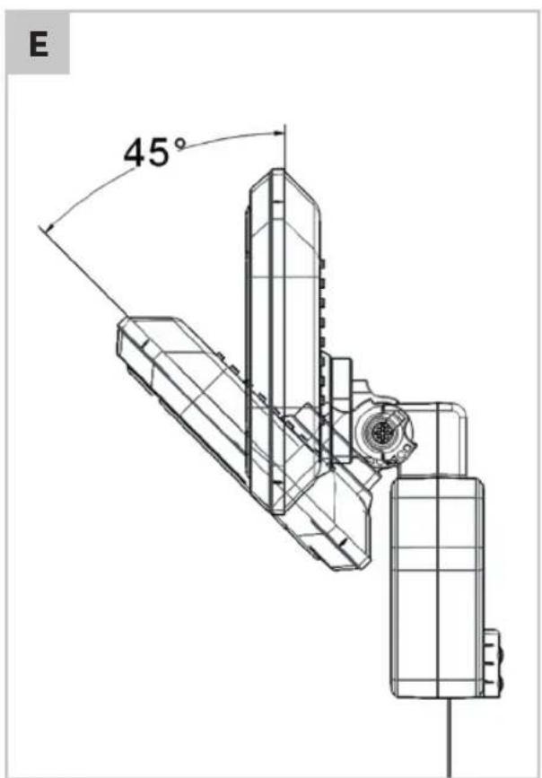 E 45°