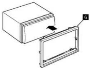 KENWOOD DDX595 - Installation de la plaque de garniture - 1