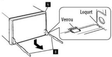 KENWOOD DDX595 - Retrait de l'appareil - 1