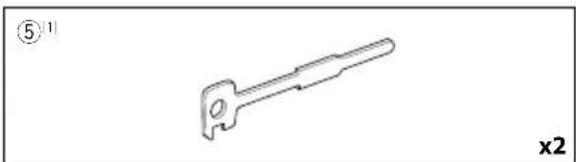KENWOOD DDX9905S - Accessoires fournis pour l'installation - 3