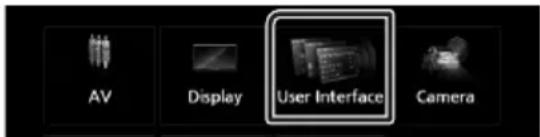 KENWOOD DDX9905S - Configuration de l'interface utilisateur - 1