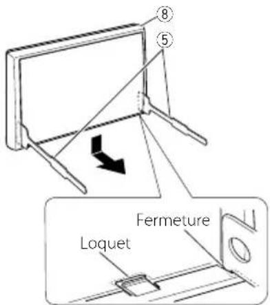 KENWOOD DDX9905S - Retrait de la plaque de garniture (Sauf DDX9705S) - 1