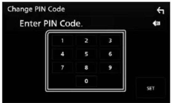 KENWOOD DDX9905S - Modifiez le code PIN - 1
