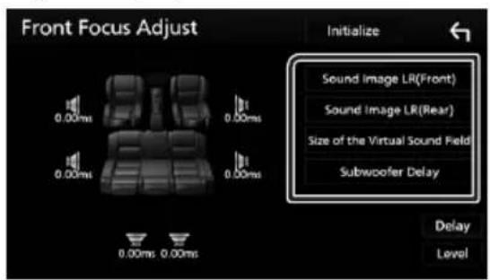 KENWOOD DDX9705S - Ajustement précis du focus avant - 1