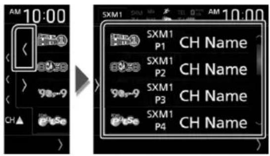 KENWOOD DDX9705S - Pour sélectionner à partir de la liste préréglée - 1