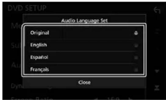 KENWOOD DDX9705S - Configuration de la langue - 1