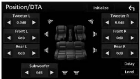 KENWOOD DDX9705S - Contrôle de DTA position - 2
