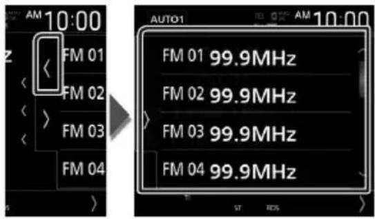 KENWOOD DDX9705S - Sélection des présélections - 1