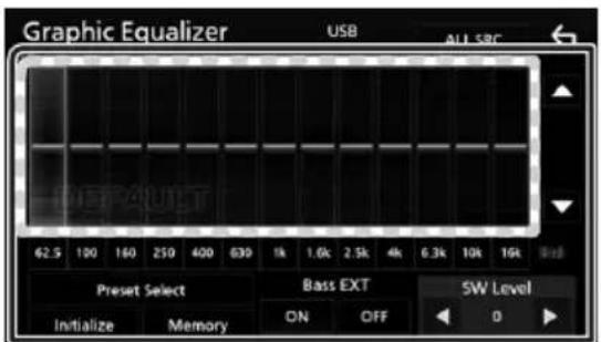 KENWOOD DDX9705S - Contrôle d'égaliseur - 2