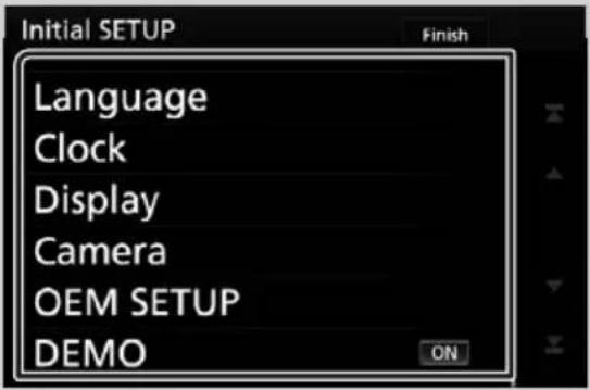 KENWOOD DDX9705S - Réglez chaque option comme suit. - 1
