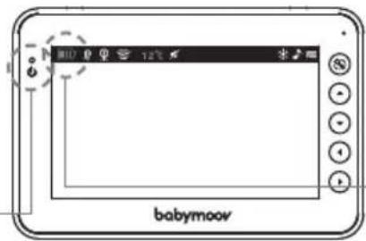 BABYMOOV YOOMOOV A014417 - Statut et rechargement de la batterie - 1