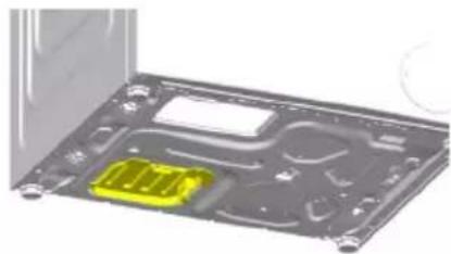 GRUNDIG GW7P79419W - Assemblage des couvercles du panneau inférieur - 2