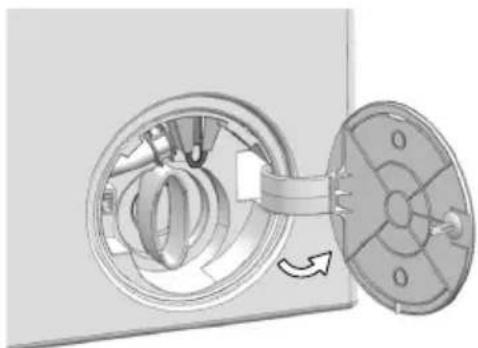 GRUNDIG GW7P79419W - Ouverture de la porte de chargement en cas de panne électrique : - 3