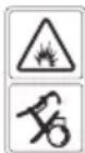 DOLMAR PM4602SR - SYMBOLY VYZNAČENÉ NA VÝROBKU (na zadní straně) - 4