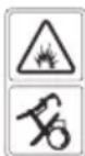 DOLMAR PM4602SR - AM PRODUKT ANGEBRACHTE SYMBOLE (auf der Rückabdeckung) - 4