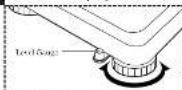 TANITA WB100MA - Level Adjustment - 1