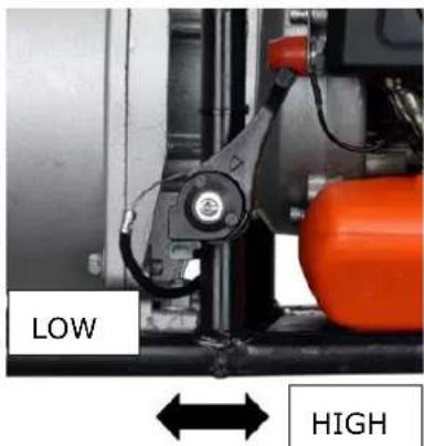 Fuxtec FXWP143 - Pumpenleistung verstellen - 1