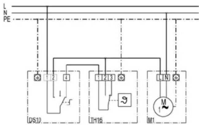Maico TH 16 - Schaltbild / wiring diagram / schéma de branchement - 1