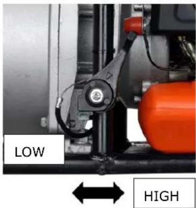 Fuxtec FXWP152 - Pumpenleistung verstellen - 1