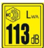 Fuxtec FXWP152 - Symbole und Sicherheitshinweise auf der Maschine - 7