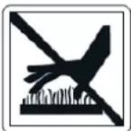 Fuxtec FXWP152 - Symbole und Sicherheitshinweise auf der Maschine - 4