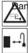 Grizzly ES 1231 - Symbols / Instructions on the implement - 4