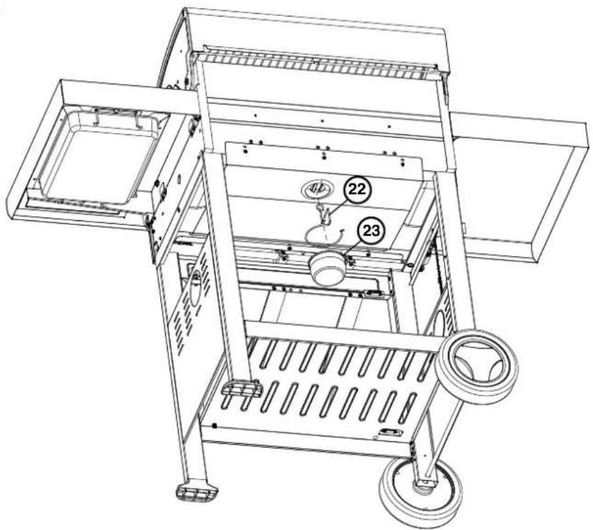 BARBECOOK Spring 3112 - Koppling B - 27