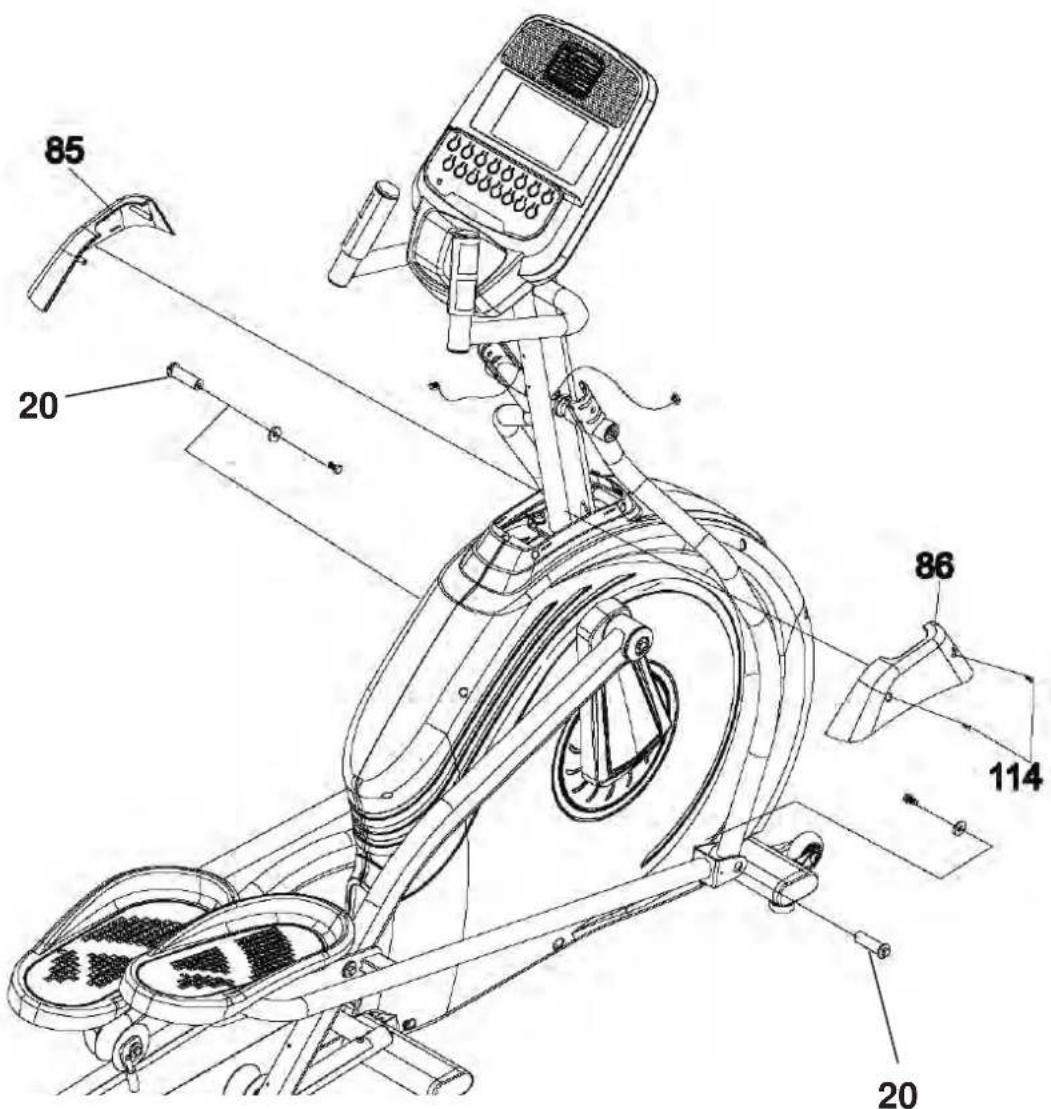 Skandika CardioCross Carbon Conqueror - Verbindungsarme und untere Griffstangen anbringen - 1