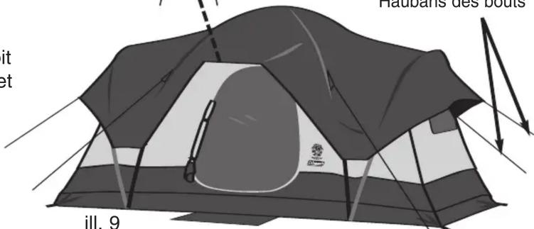 COLEMAN Montana BigSky - Attachez le double toit - Emboîtez les sections solidarisées de - 2