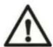 Four warning symbols: four with exclamation marks and one with exclamation mark, arranged vertically.