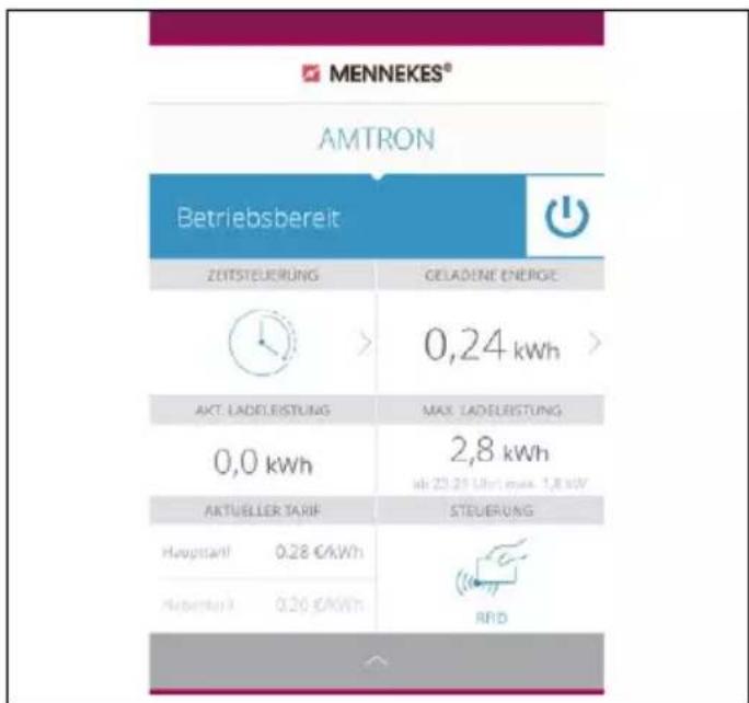 Mennekes AMTRON Premium E 22 C2 - Betjening med MENNEKES Charge APP - 2