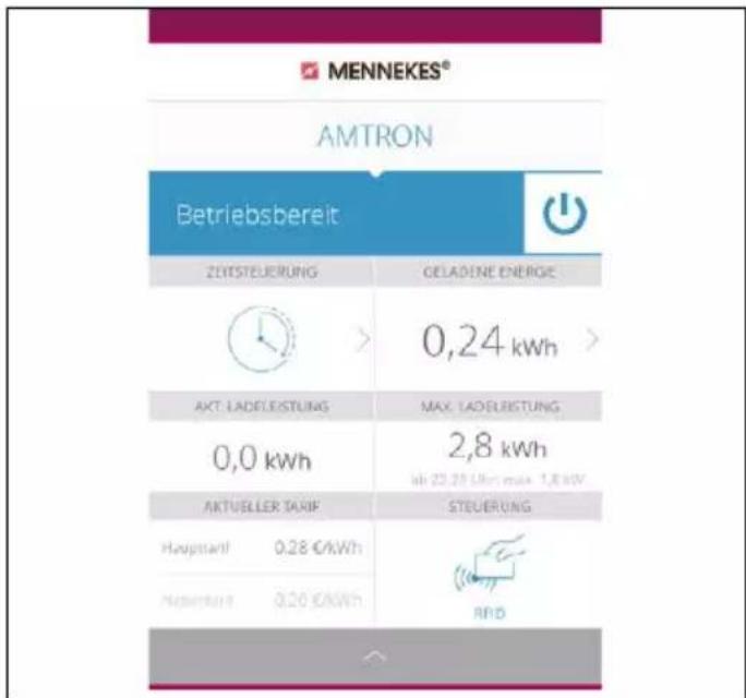 Mennekes AMTRON Premium E 22 C2 - Operation with MENNEKES Charge APP - 2