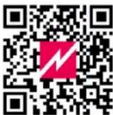 QR code with a red logo in the center, likely linking to a digital service or website.