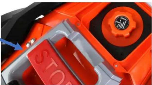 Fuxtec FXRB224 - STOP button (2): - 1