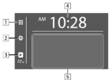 KENWOOD DDX395 - Écran d'accueil - 1