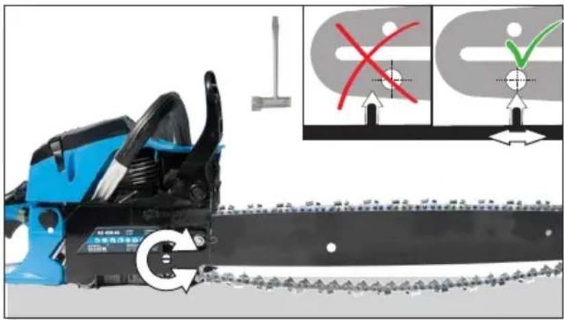 Diagram illustrating a chainmailing machine with tool, tool icons, and safety check indicators in Chinese.