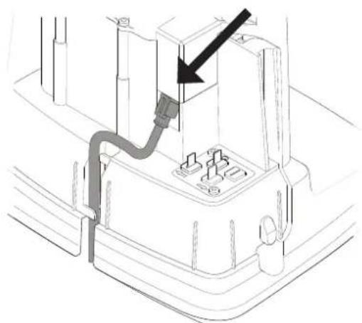 Technical line drawing of a mechanical component with a black arrow pointing to a section (no text or symbols present)