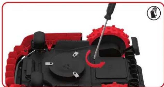 KRESS Mission RTKn 2000 KR172E - Byta ut batteriet - 2