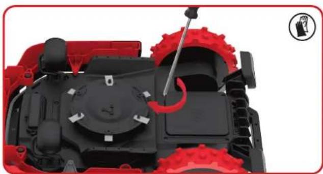 KRESS Mission RTKn 2000 KR172E - Sostituzione della batteria - 5