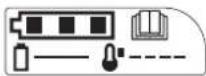 Honda HRG466XB - Comportement des DEL de l'indicateur du niveau de charge de la batterie - 3