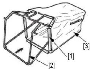 Honda HRG466XB - Replacement du TISSU du BAC de ramassage - 1