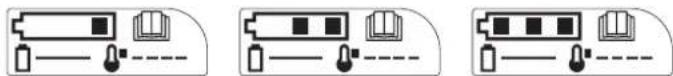 Honda HRG466XB - Betekenis leds van de accu-indicator - 1