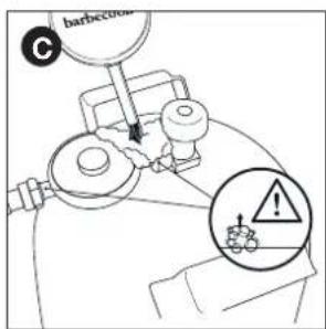BARBECOOK Stella 4311 - Substituir o cilindro - 3