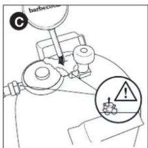 BARBECOOK Stella 4311 - Controleren op gaslekken - 3