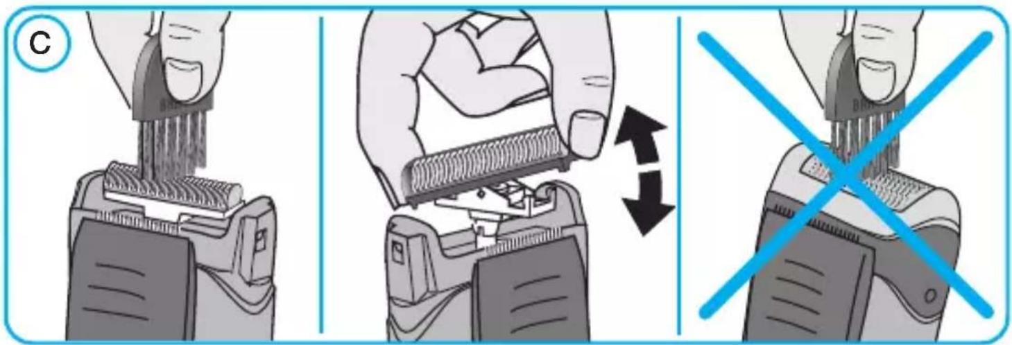 Illustration showing three-step hairpin tool application: cutting, adjusting a brush, and removing a hairpin with a blue X mark.