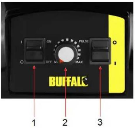 BUFFALO CD406 - Localização dos controlos - 1