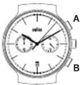 BRAUN BN0265 - How to use the chronograph - 2