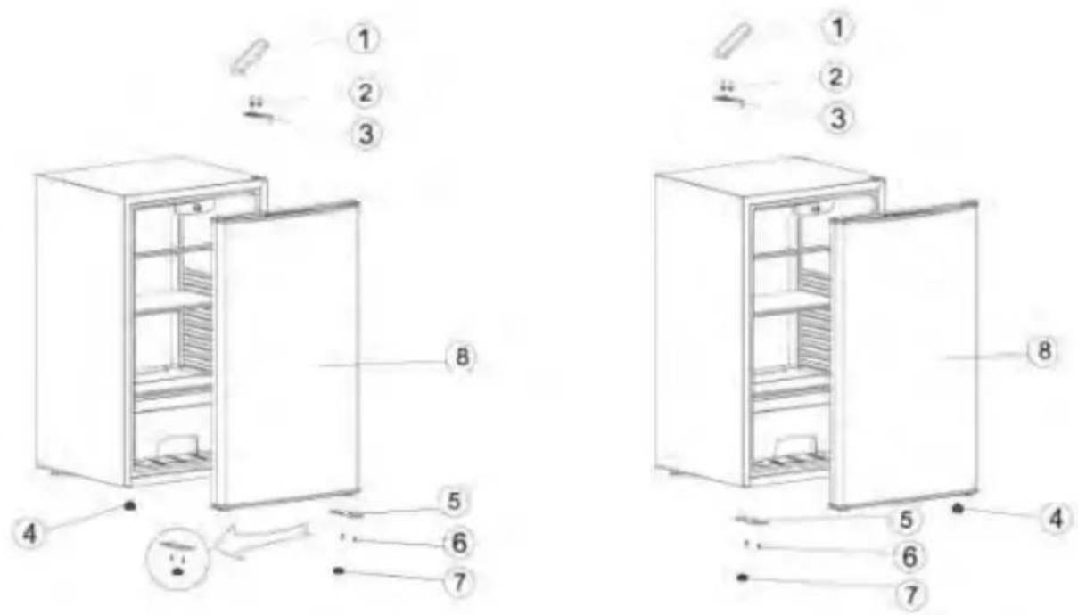 NEVIR NVR5500SDC - Inversion de porte - 1