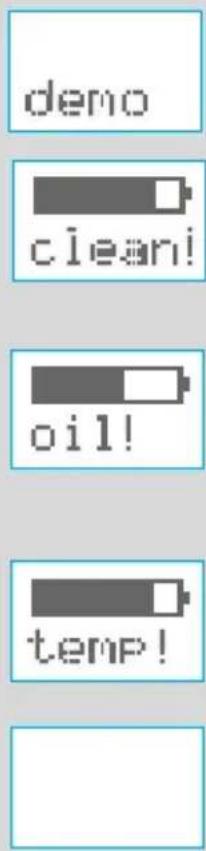 demo clean! oil! temp!